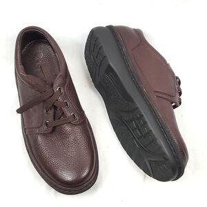 Propet Villager Oxford Walking‎ Shoe in Brown Pebbled Leather